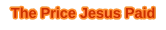 The Price Jesus Paid